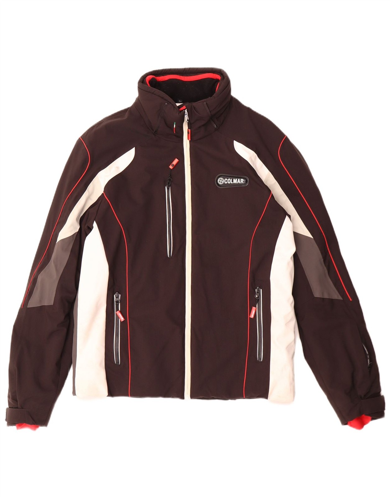 Chaqueta de esquí Colmar para hombre IT 48 mediana negra bloque de color poliamida DG15