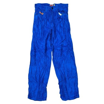 Vintage Cordhose Hose Chunky Jumbo Cord Relaxed Fit Blau Herren W28 L28