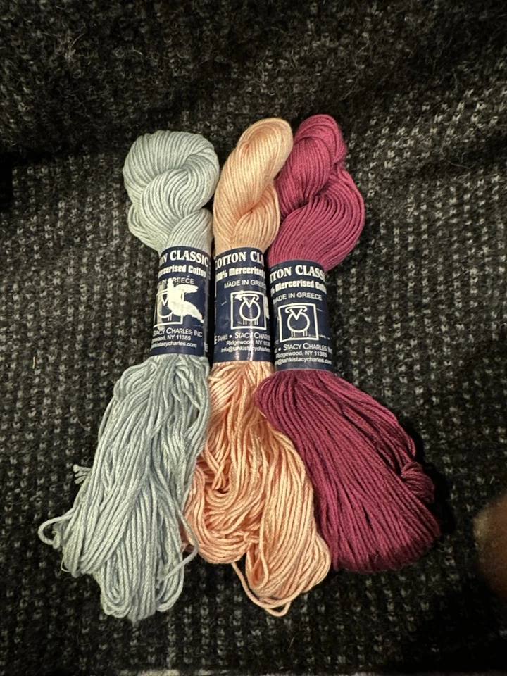 Madeja clásica de hilo de algodón mercerizado Tahki 100 m 50 gramos melocotón Foto 4 de 4