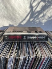 General Electric GE Digital FM/AM Clock Radio w/Alarm Model 7-4624A 1980s Works
