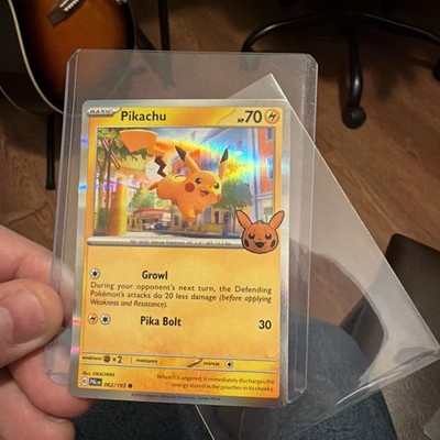 Pokemon TCG Pikachu Holo Card Halloween Trick or Trade 2024018/091