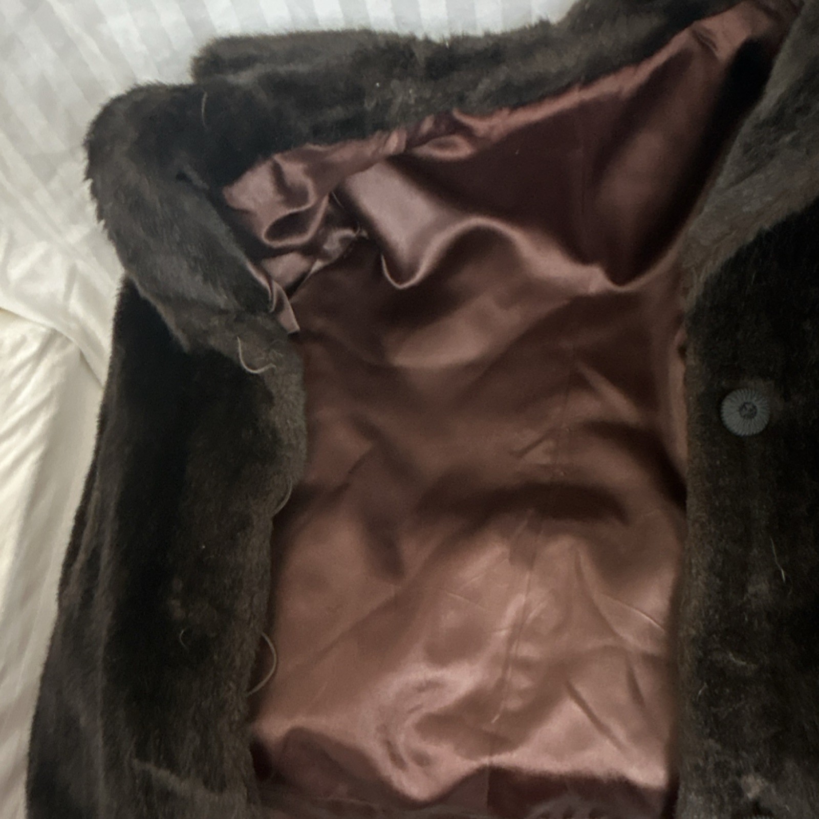 Dynamink Collared Button Lined Coat Brown Women’s… - image 5