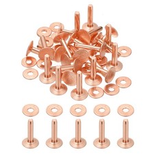 12x4x19mm Studs for Clothing, 24 Sets Spikes Leather Rivets, Copper