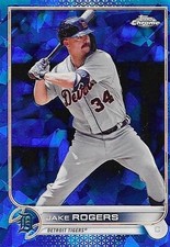 Jake Rogers 2022 Topps Chrome Sapphire Edition #198