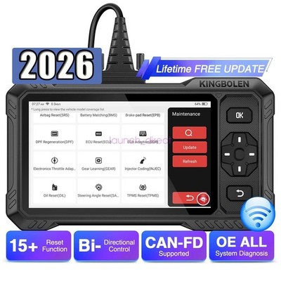 KINGBOLEN S6 Elite OBD2 Scanner Full System Car Diagnostic Tool with 15 Resets