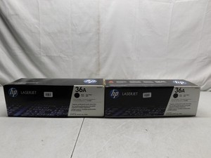 Lot of 2 New HP 36A Black Toner Cartridges #36 (LVRC-47711,10)