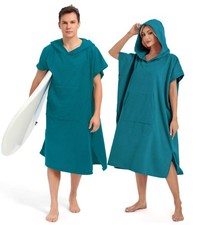 Abahub Surf Poncho Towel Adult w/ Hood - Thick Quick Dry Changing Robe for Men W