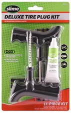 Slime 2040-A Tire Repair Plug Kit, Deluxe, Contains Strings, Tools and Glue,