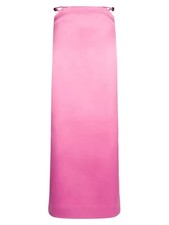Ganni Women's Maxi Skirt UK 12 Pink Polyester with Elastane Long Maxi