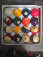 Belgian Aramith Phenolic Resin Pool Balls With Box Complete