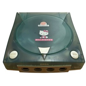 Sega Dreamcast DC Console HELLO KITTY Ver Clear Blue HKT-3000 with Keyboard