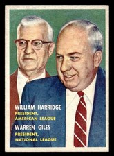 1957 Topps Baseball #100 League Presidents NM *k1