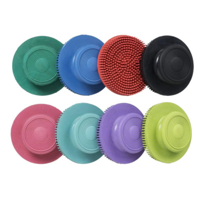 New! Tough-1 3'' Diameter RUBBER FACE CURRY BRUSH For horse  face legs 8 COLORS!