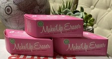 3 MAKEUP ERASER Sample Size 4inx 3in in PINK New with Box Authentic