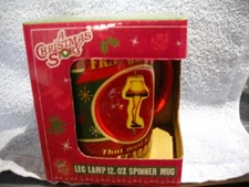 A Christmas Story Leg Lamp 12 oz spinner coffee mug ICup Fra Gee Lay new