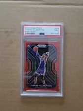 2020-21 Panini Prizm Tyrese Haliburton Ruby Red Wave Rookie Prizm #262 Pacers 