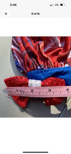 PAGEANT OUTFIT of CHOICE/ Red White And Blue Size 4/5 - Picture 11 of 15
