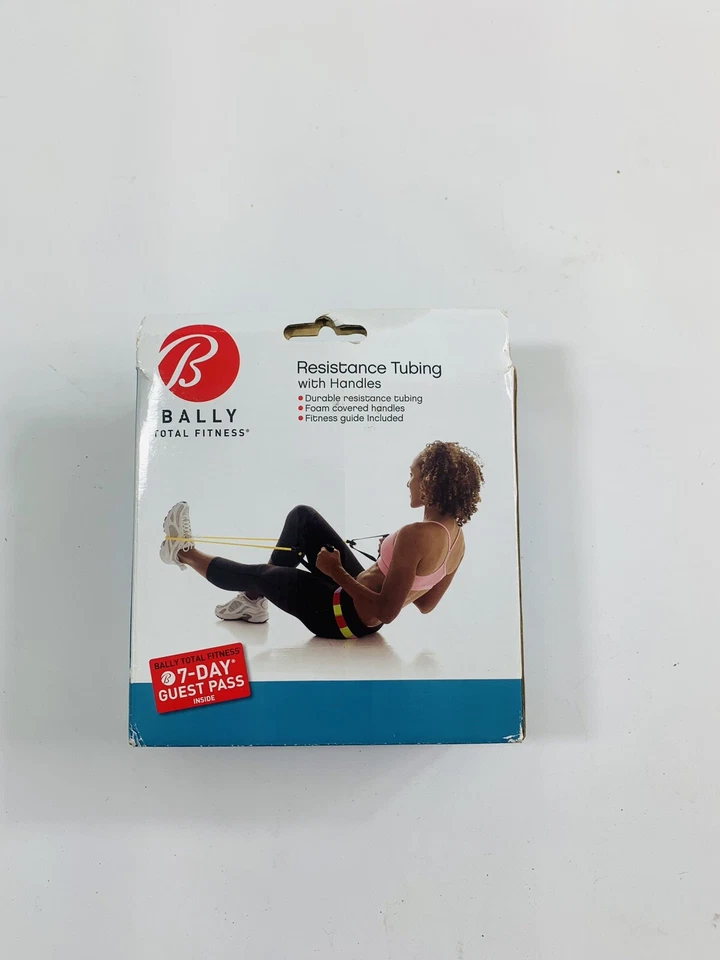 Tubo de resistencia Bally Total Fitness amarillo con asas Foto 3 de 3