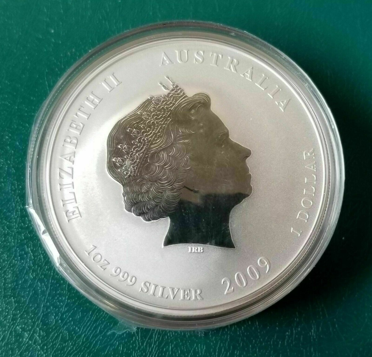2009 1 oz Silver Australia Lunar Year Of The Ox Color from a Mint