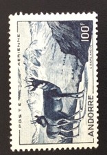Andorre PA Nº 1 100 f Ardoise Neuf ** TB Cote 110€