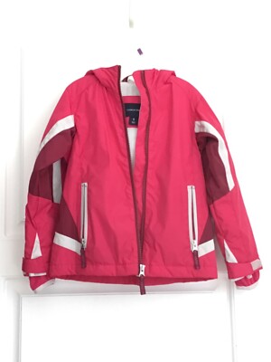 Lands End Hooded Coat Parka Girl Sz S 4 Insulated