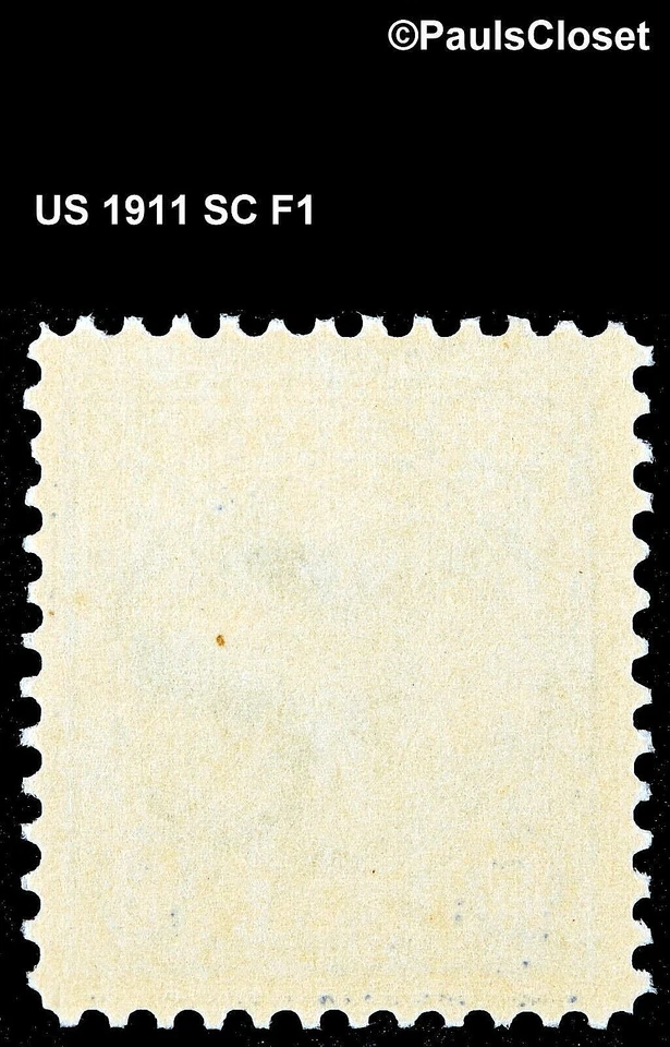 US 1911 SC F1 REGISTRY STAMP ULTRAMARINE 10¢ MINT NEVER HINGED OG FINE #2 - Image 2 of 2