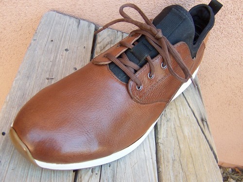 JOHNSTON MURPHY Dress Shoes Cognac Brown Leather Plain Toe Sport Oxford Size 13M - Picture 2 of 7