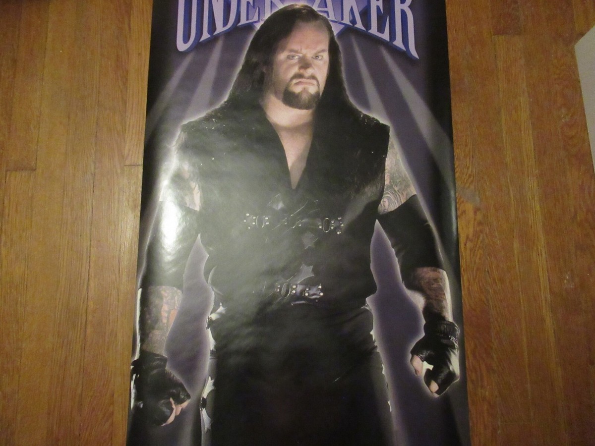 1999 wwf undertaker 2x6 door size poster by captiva new never