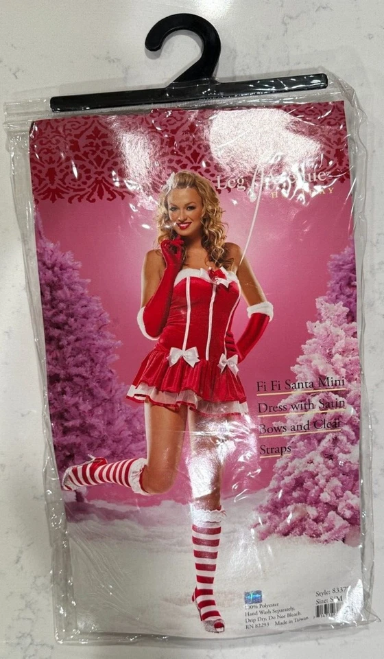 Sexy Conjunto de Papá Noel para Mujer, Talla S/M, Leg Avenue, TOTALMENTE NUEVO Foto 3 de 4