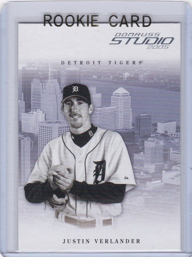 Justin Verlander ROOKIE CARD 2005 Studio Baseball Detroit Tiger RC Houston Astro - Bild 1 von 2