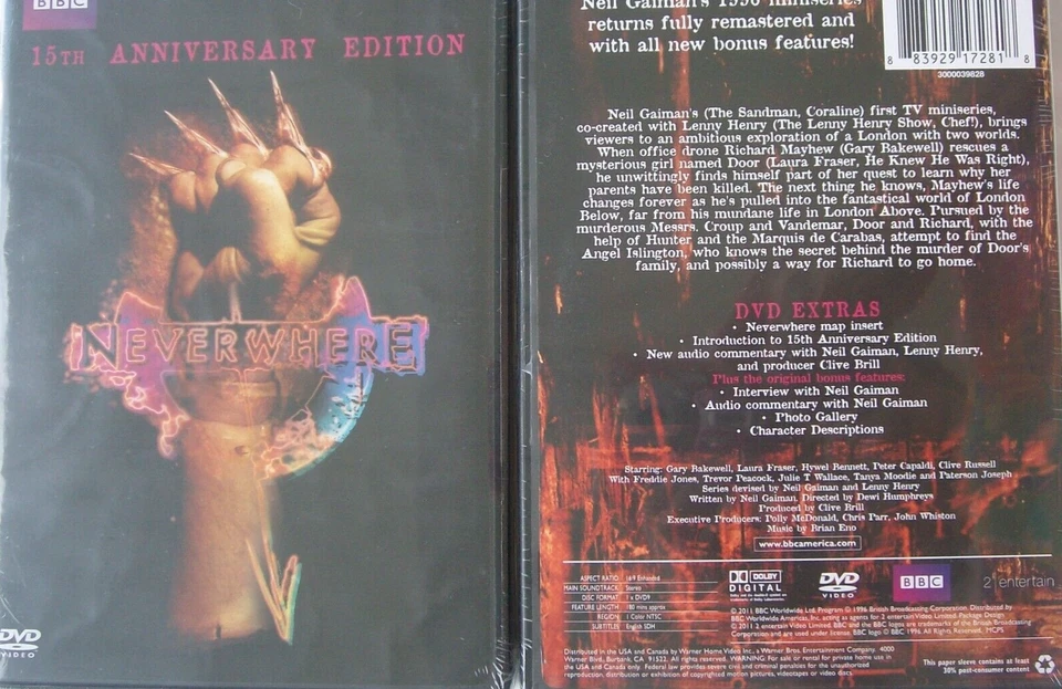 NEVERWHERE: Into The World Of London Below (DVD, 2011, 15th Anniversary Edition) - Image 2 of 2