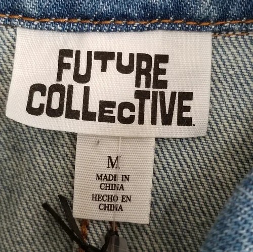 NWT Future Collective Denim Dress Size Medium - Picture 8 of 9