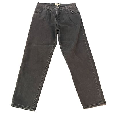 C/E By Current/Elliot Women's Pleated Jeans Black Denim, Size 30 NWT