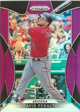 2019 Panini Prizm David Peralta #57 Purple Prizm SP