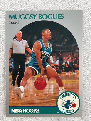 NBA HOOPS 1990-91 Charlotte Hornets Card-Muggsy Bogues (Wake Forest) | eBay