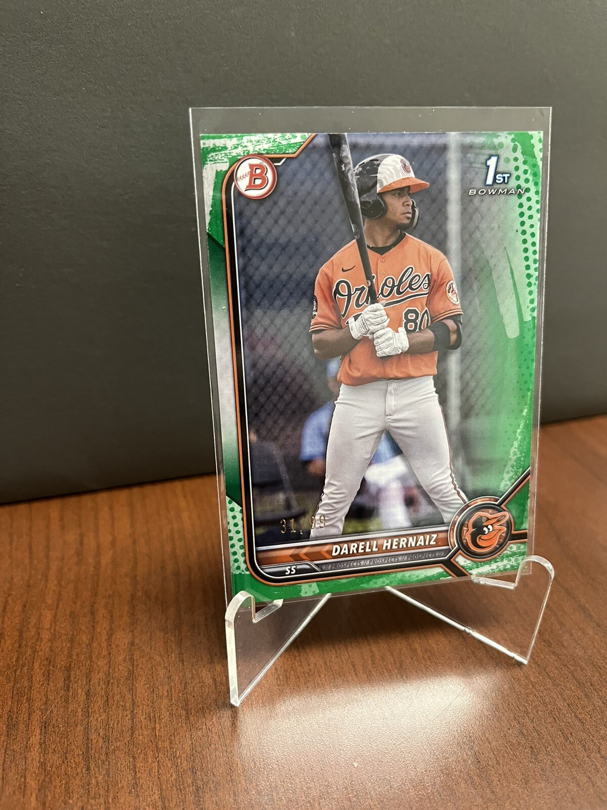 2022 Bowman ChromeDarrell Hernaiz1st Bowman Green Parallel /99