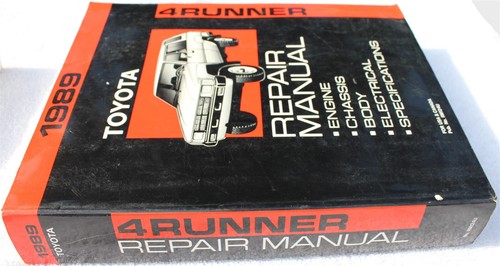 1989 Model Toyota 4 Runner 4Runner Repair Manual Printed in Japan - Picture 4 of 11