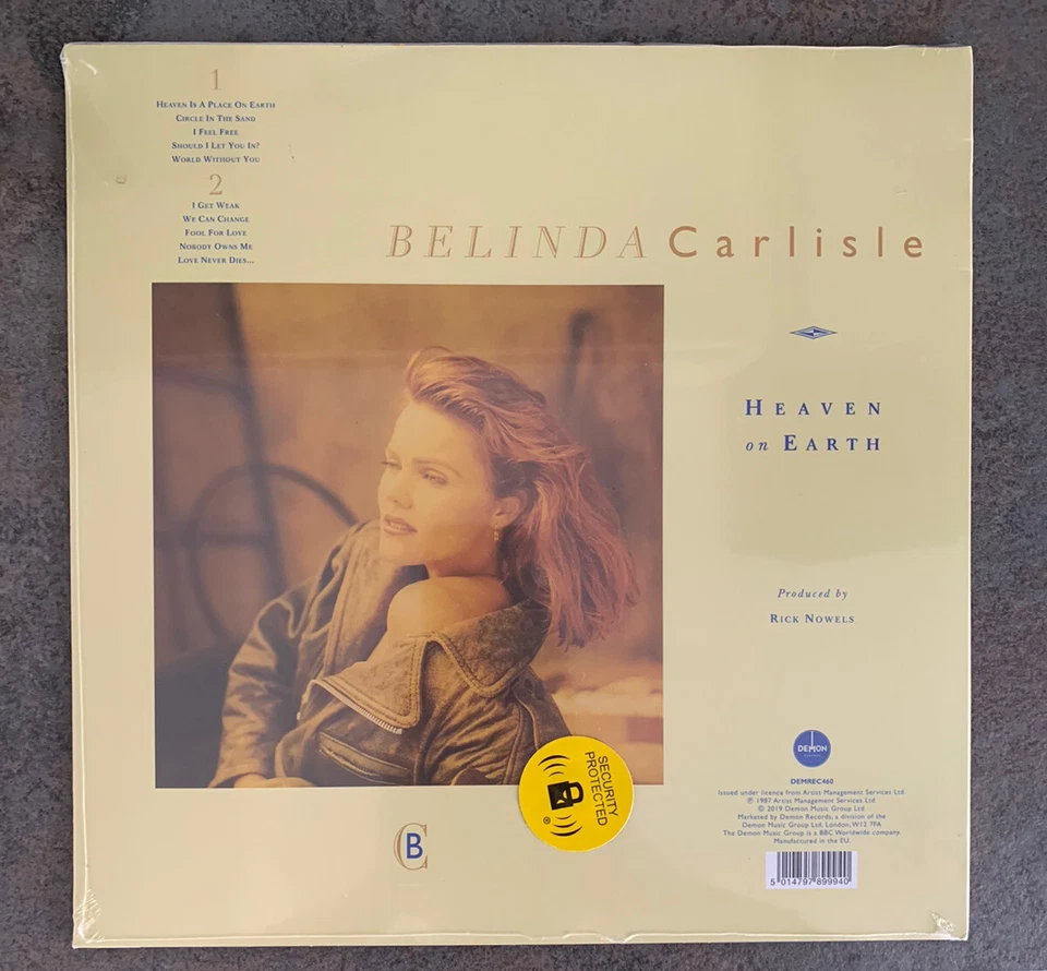 Belinda Carlisle Heaven On Earth Blue Vinyl LP Sainsbury’s Exclusive 180g 12” Foto 3 de 4
