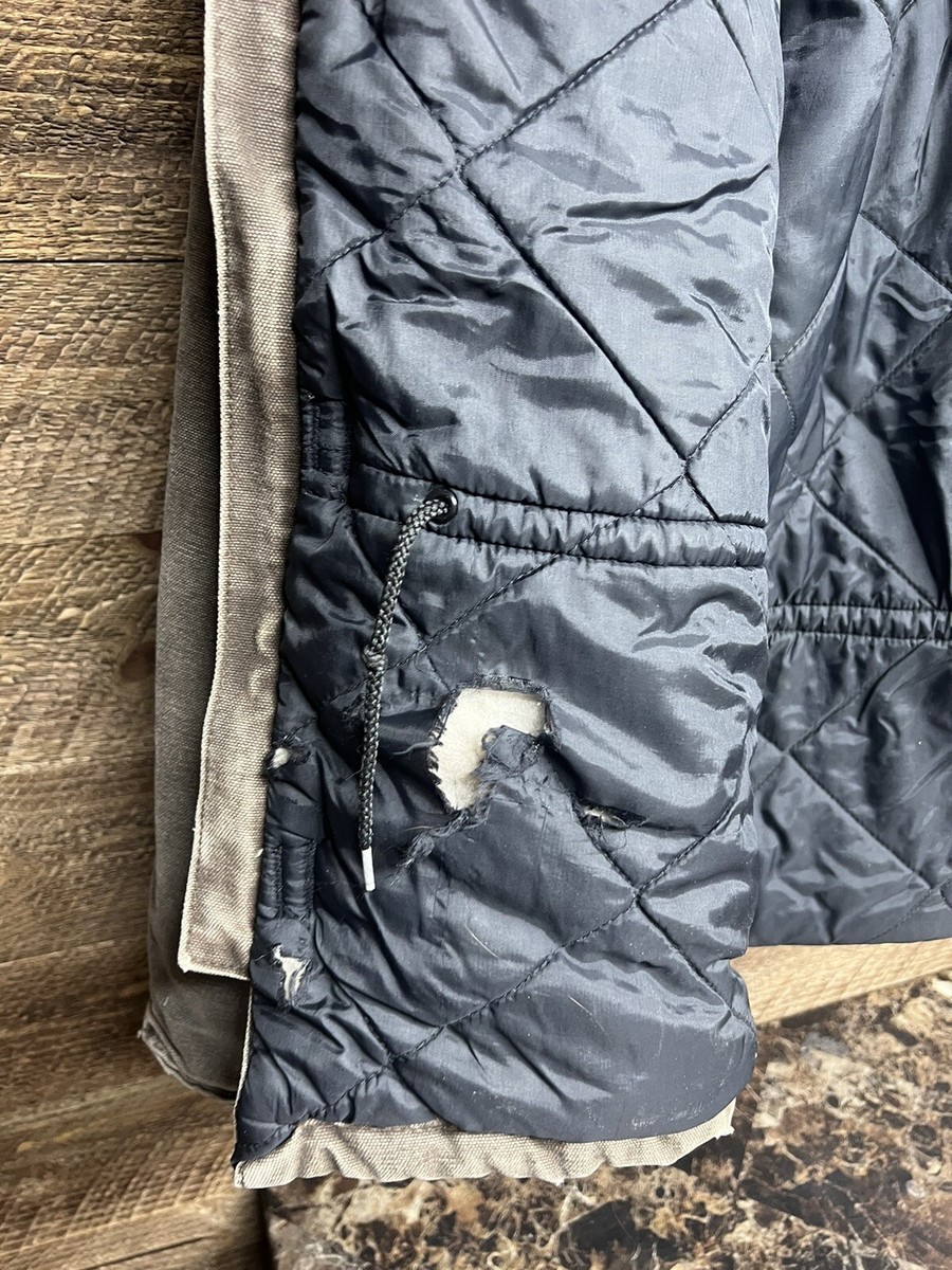 Vintage 90s Carhartt Brown Duck Canvas Work Jacket XL C26CHT