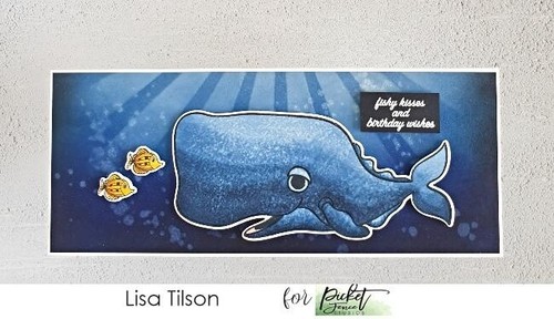 New Picket Fence Studios Clear Stamps 6" x 6" A Fishy Lot - Picture 4 of 4
