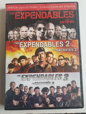 The Expendables 1-3 DVD Lionsgate 3 Films