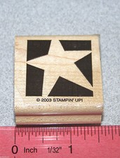 Star Rubber Stamp Great for Teachers Grading Papers by Stampin Up Bold Shapes