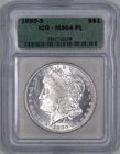 1880-S Morgan Silver Dollar Proof Like $ 1 - ICG MS64 PL -