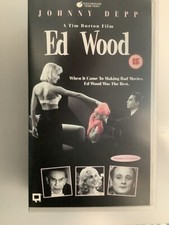 "Ed Wood" vhs dir: Tim Burton Johnny Depp