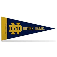 Notre Dame Fighting Irish NCAA Mini Pennant 9X4 Inch, Felt, Made in USA, Flag