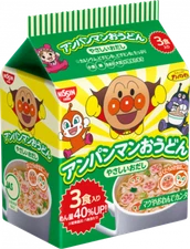 Nissin, Anpanman Udon, Soy Sauce and Dashi Soup, 3 mini noodles, Japan 