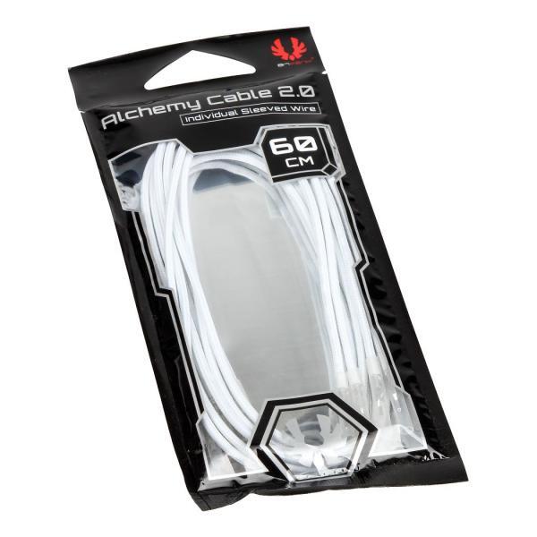 BitFenix Alchemy 2.0 Sleeved PSU Cable, Kit 5 pezzi - 60cm Bianco