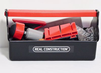 Jakks Pacific Real Construction Toolbox Tool Nails Screws Miter Box Pretend  Play