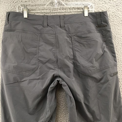 Marmot Cargo Pants Mens 38/32 Gray Straight Leg Mid Rise Zip Casual Nylon - Picture 11 of 16