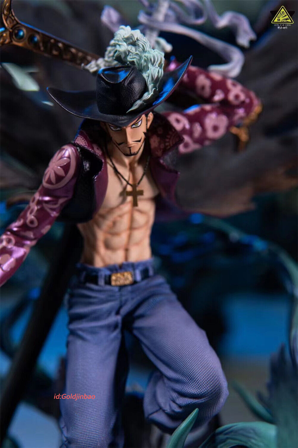 Lampe 3D One Piece : Dracule Mihawk